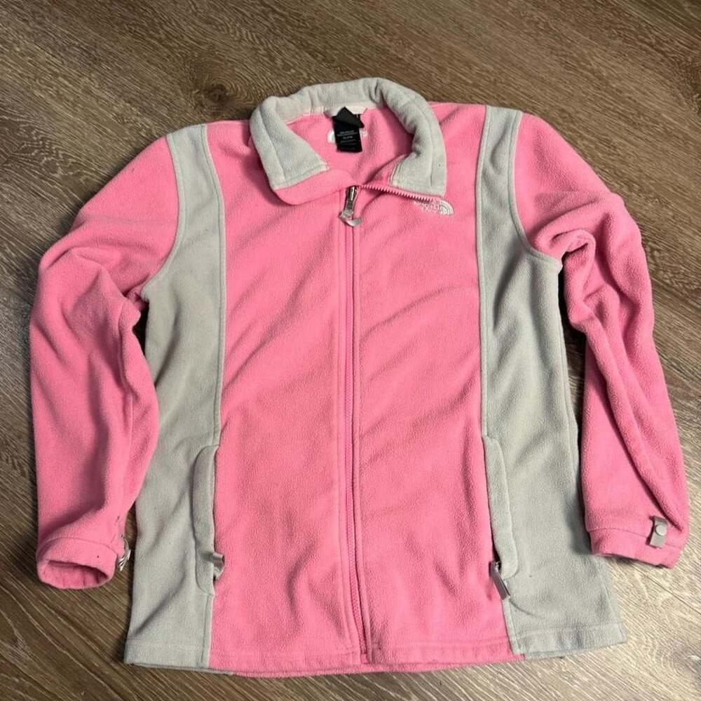 The North Face Fleece Jacket XL/TG Pink Gray Full Zip Outerwear